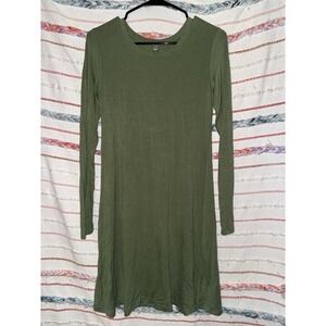 Molerani Womens Size Small Hunter Gree Long Sleeve Tunic‎ Dress